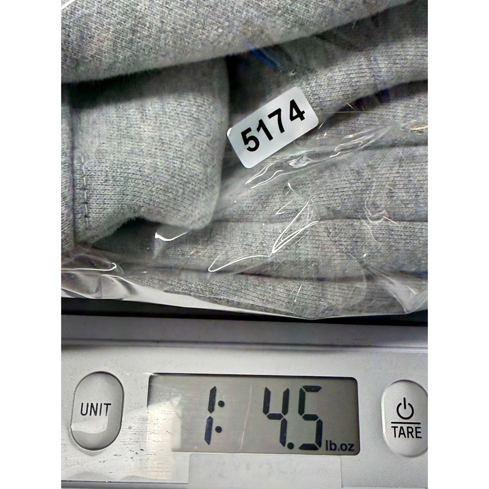 Good American Good Mama 100% Cotton Beaded Sweatshirt Heather Grey 4 XL - Picture 9 of 9